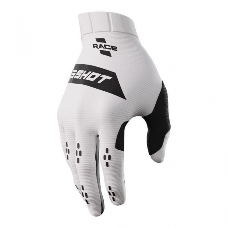 Shot Gloves Race White