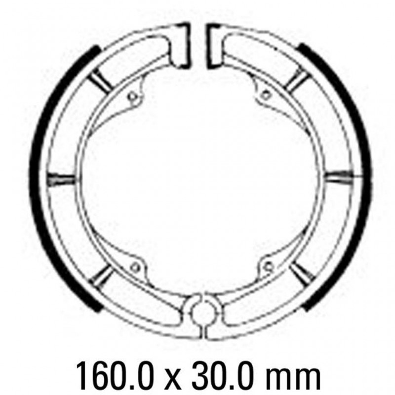 FERODO Brake Shoe Set FSB725