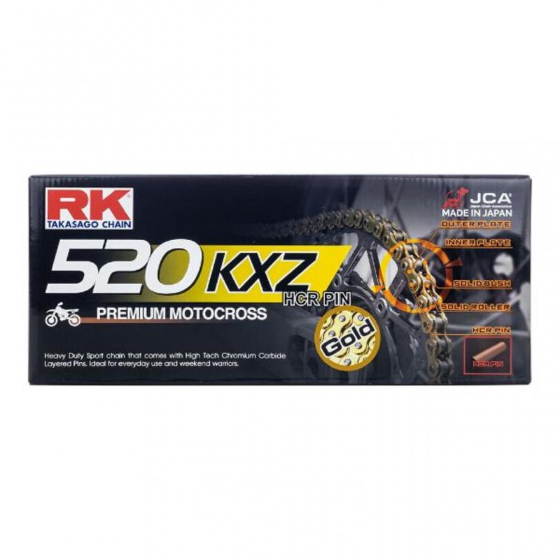 RK 520KXZ x120L MX Chain Gold