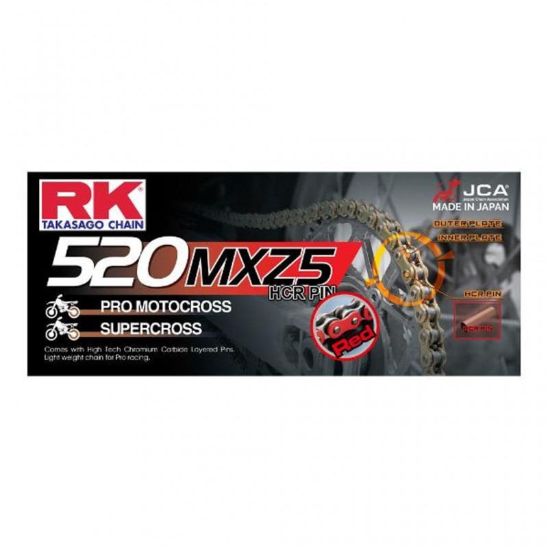RK 520MXZ4 x 120L MXZ4 Chain Red