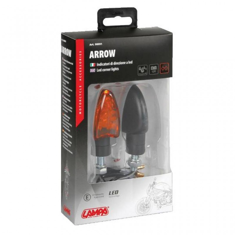 LAMPA Indicator Set LED ARROW 68x27mm Black