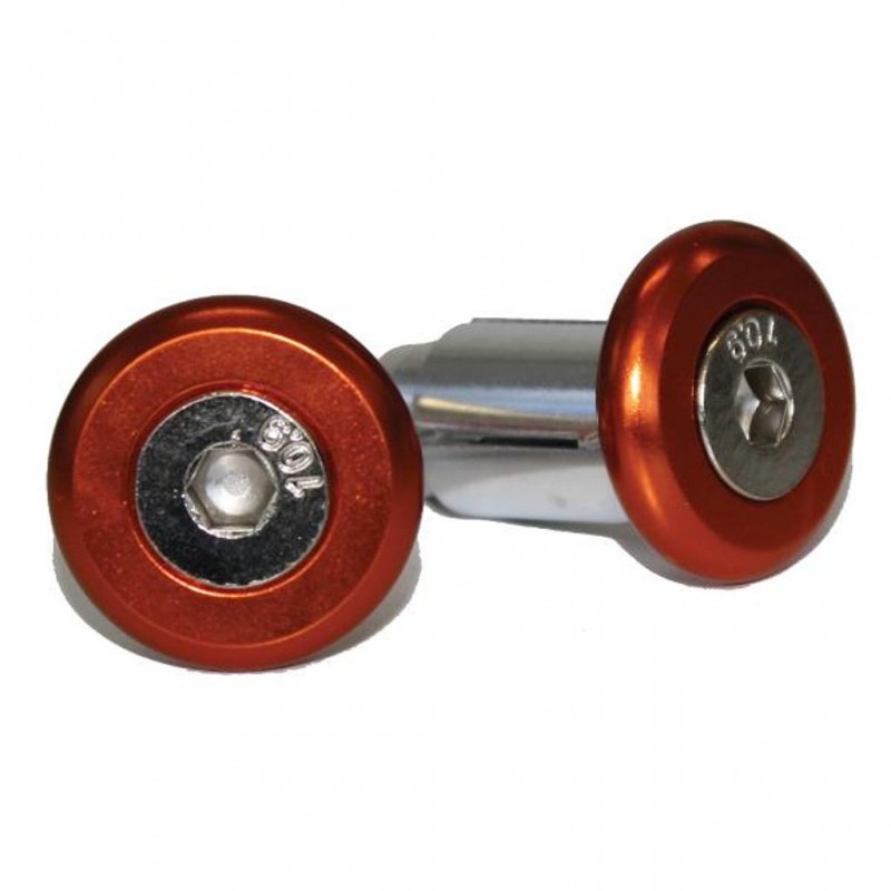 Handlebar Ends Alloy 30mm Orange