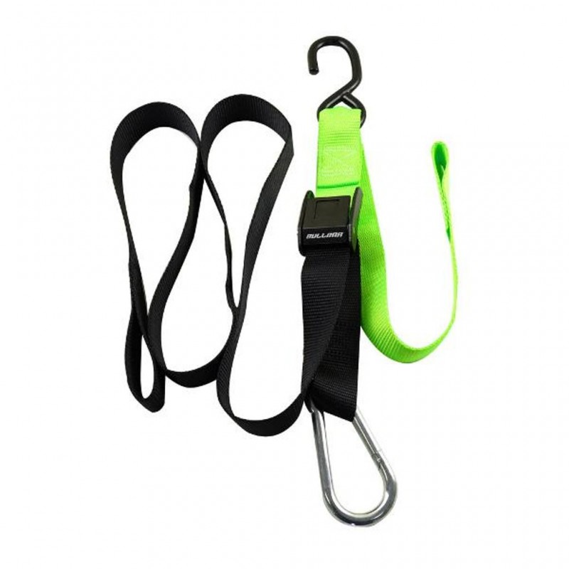 Tie Downs Snap Hook Loop 38mm Green