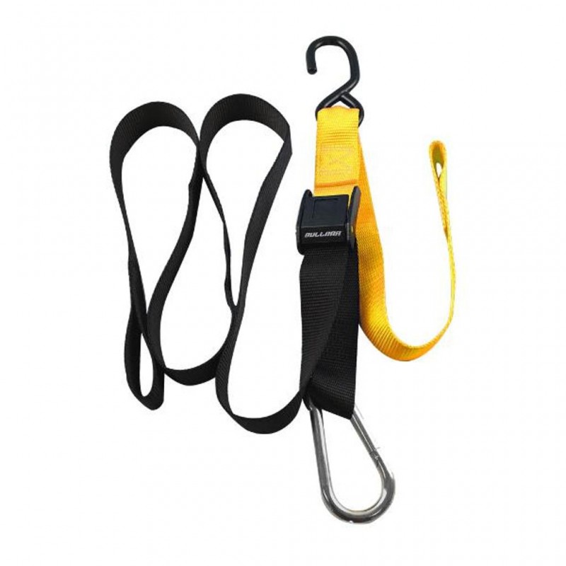 Tie Downs Snap Hook Loop 38mm Yellow