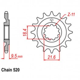 Front Sprocket HONDA 520