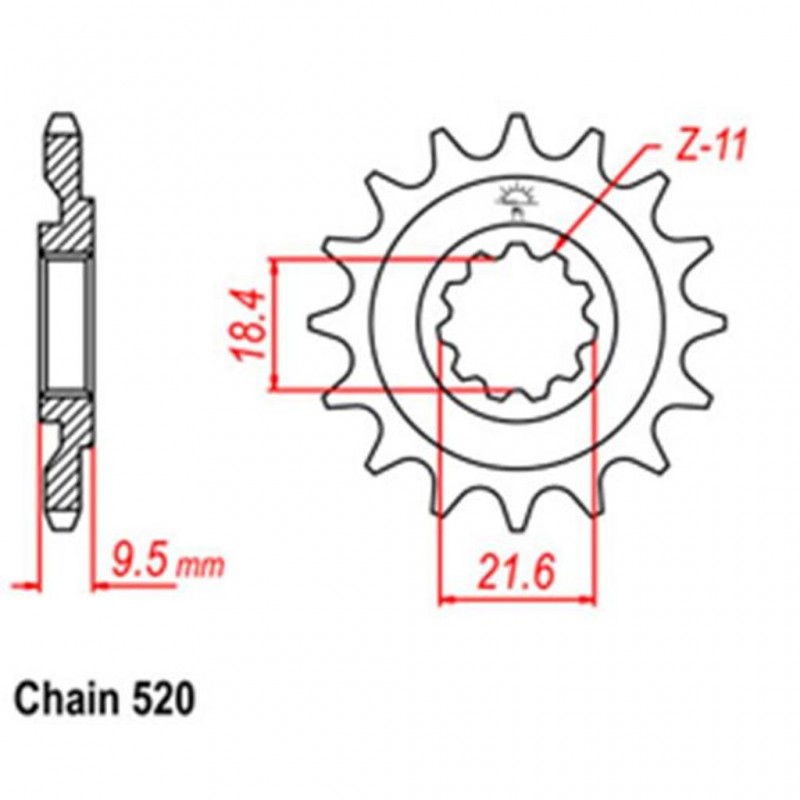 Front Sprocket HONDA 520