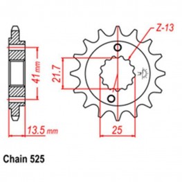 Front Sprocket HONDA 525
