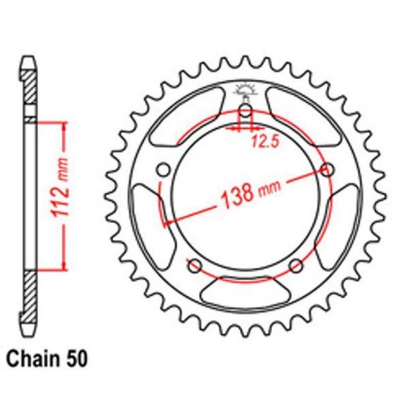 Rear Sprocket HONDA 530