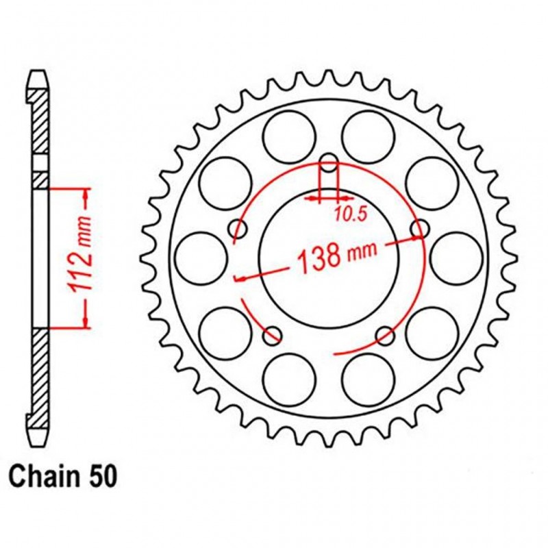 Rear Sprocket YAMAHA 530