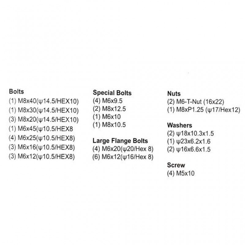 States MX Track Pack Bolt Kit Off Road KX/F 51pc
