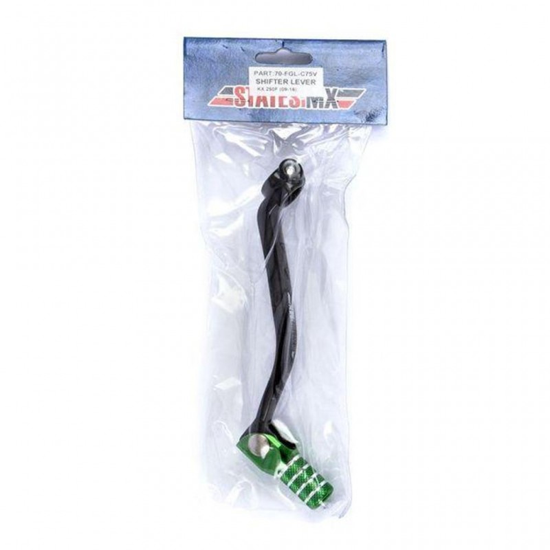 STATES MX Gear Lever Green KAWASAKI