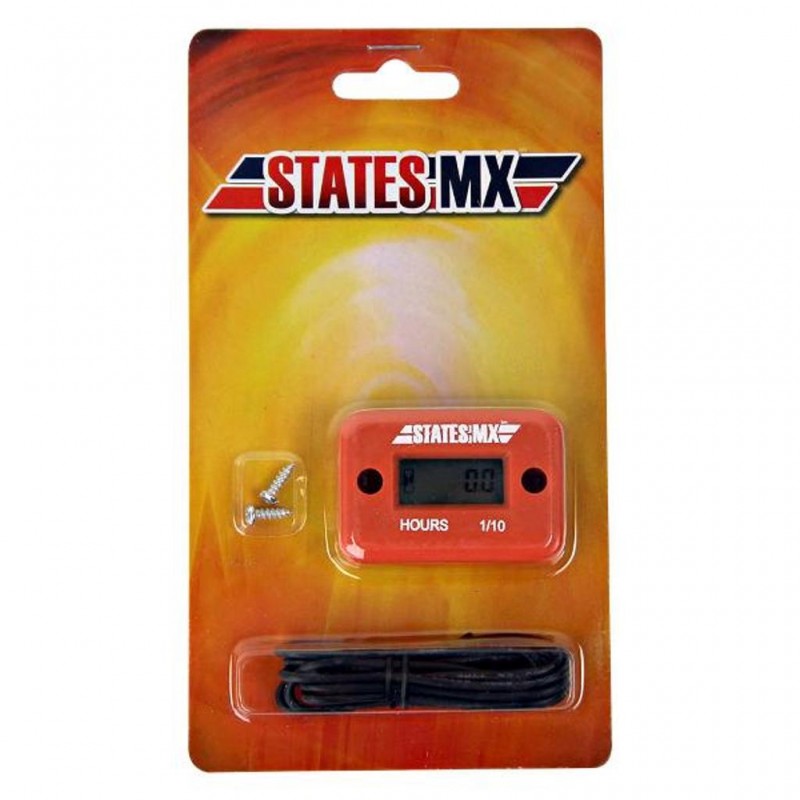 STATES MX Hour Meter Orange