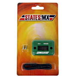 STATES MX Hour Meter Green