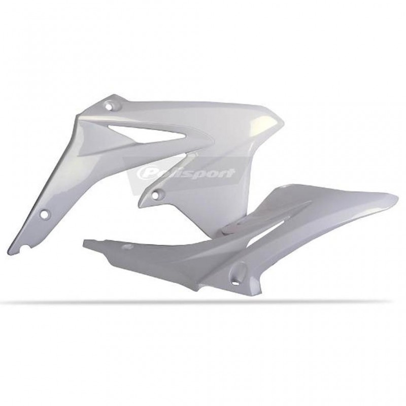 Radiator Scoops SUZ RMZ450 08-17 White^