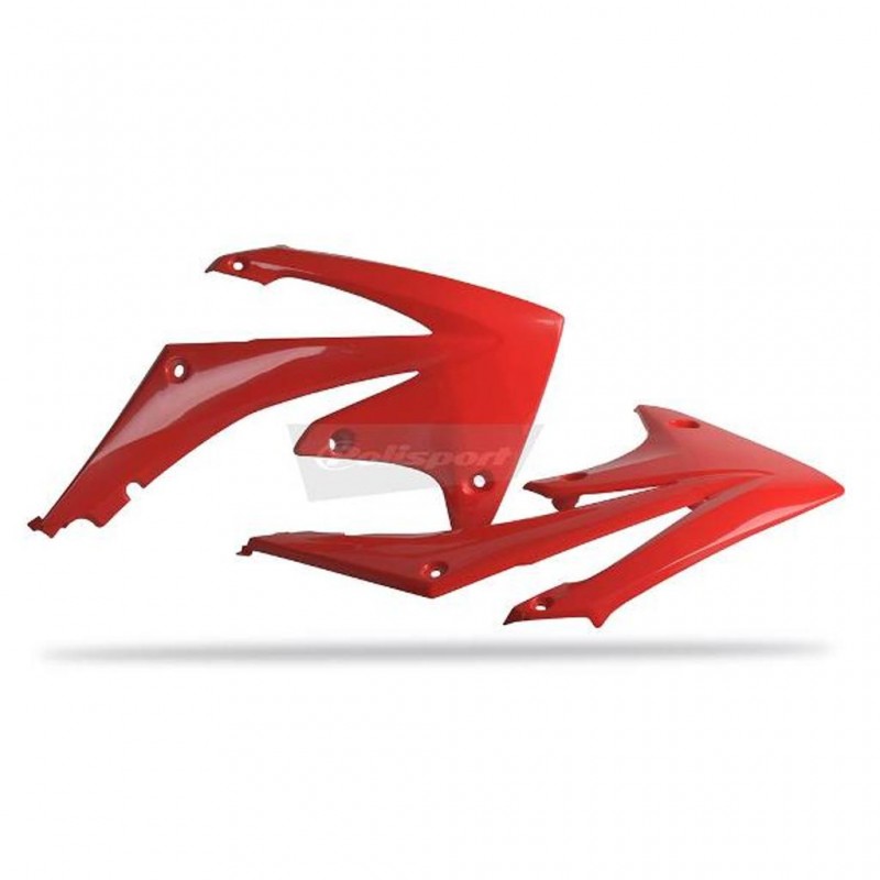 Radiator Scoops HON CRF250/450 10-12 Red