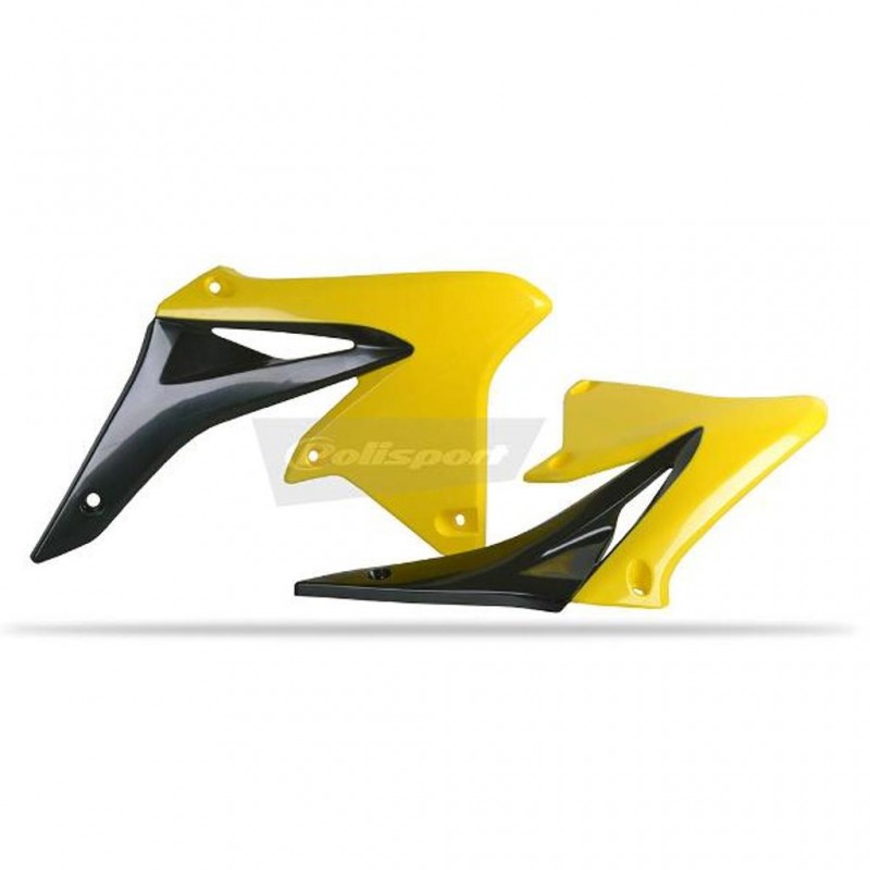 Radiator Scoops SUZ RMZ250 10-16 Yellow/Black^