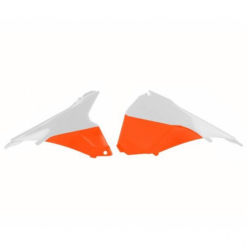Air Box Covers KTM EXC/E White/Orange^