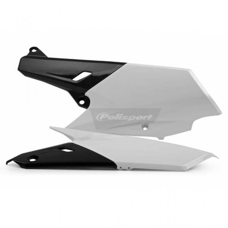 Side Panels YAM YZ250F/450F/WRF White/Black