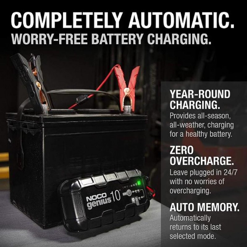 NOCO Battery Charger 10Amp 6/12v/Lith/Re