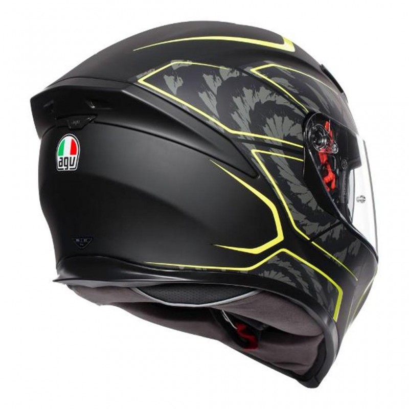 AGV K5 S Tornado Matt Black/Yellow Fluo
