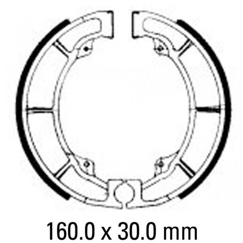 FERODO Brake Shoe Set FSB718