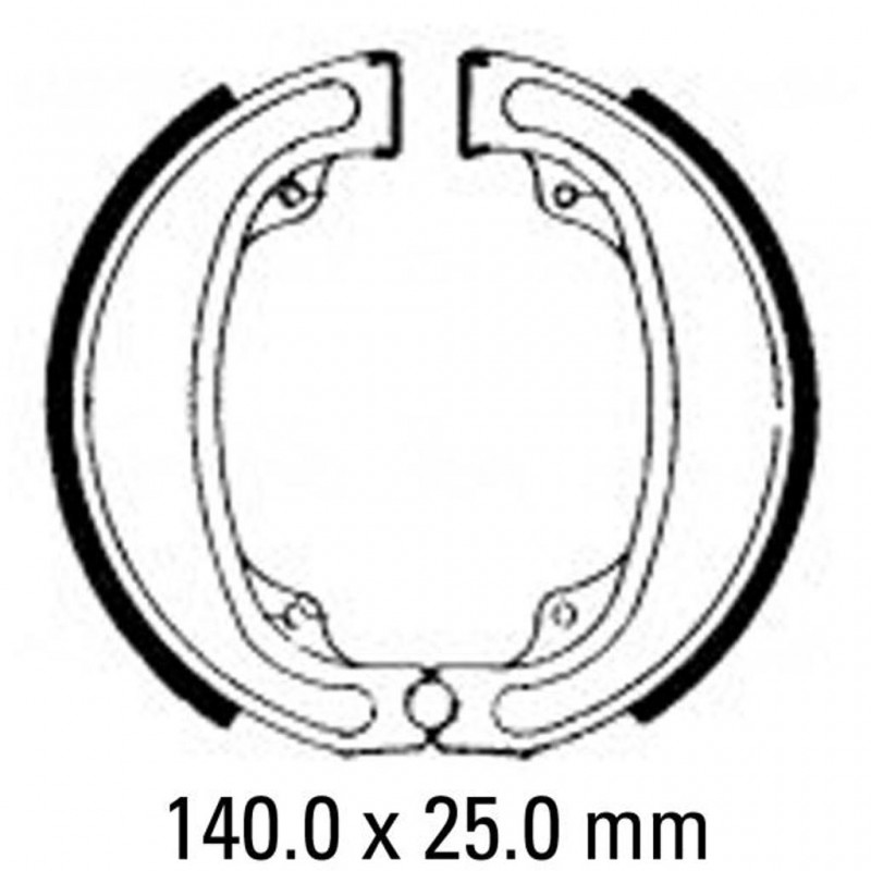FERODO Brake Shoe Set FSB747