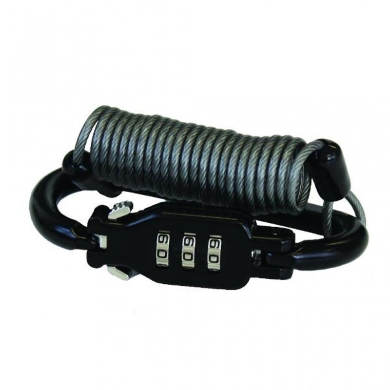 Combination Helmet/Gear Lock