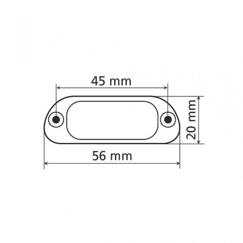 LAMPA Number Plate Light 4 LED 56x20mm