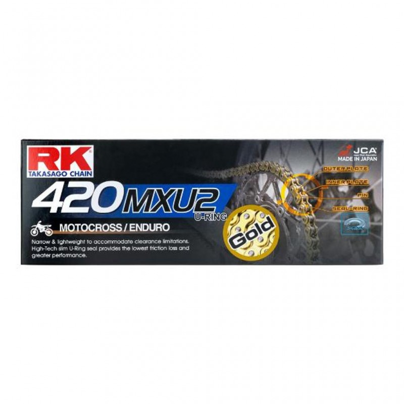 RK 420MXU x 136L MX U Ring Chain Gold