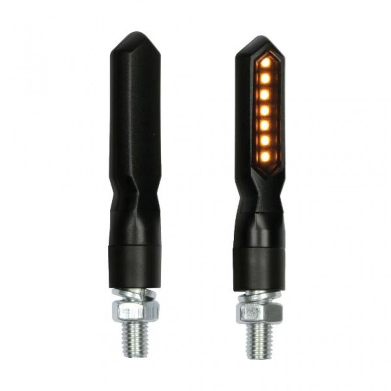 LAMPA Indicator Set LED PIERCER Sequential 75x15mm Black