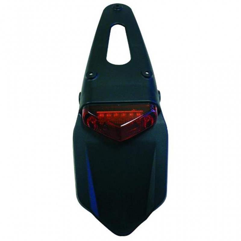 Tail Light Spoiler LED Red Lens With Number Plate Light