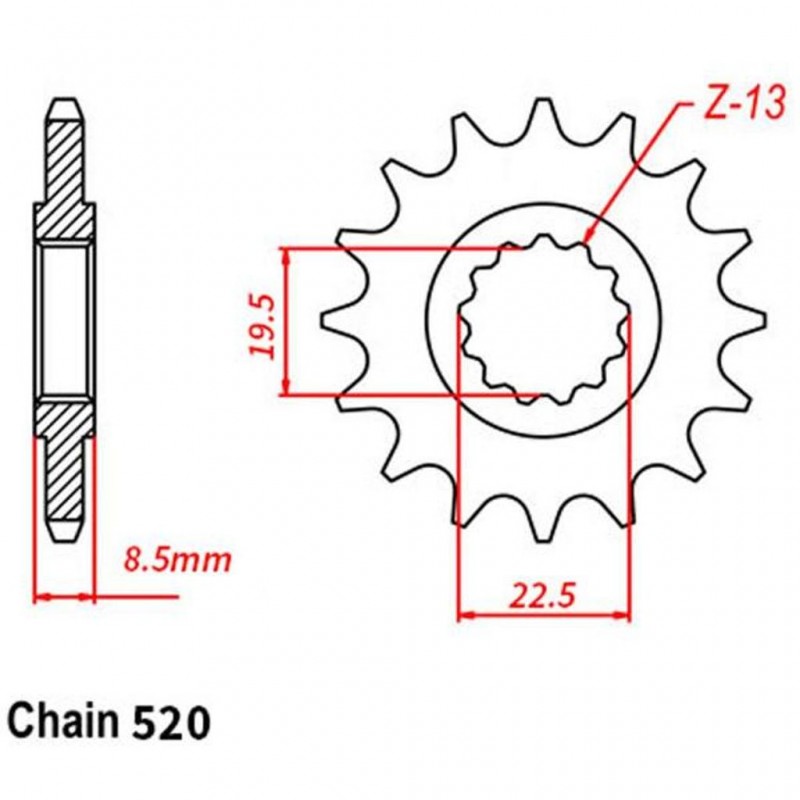 Front Sprocket SUZUKI 520