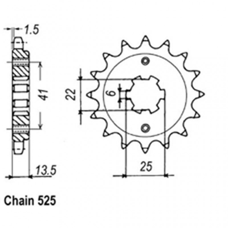 Front Sprocket HONDA 525