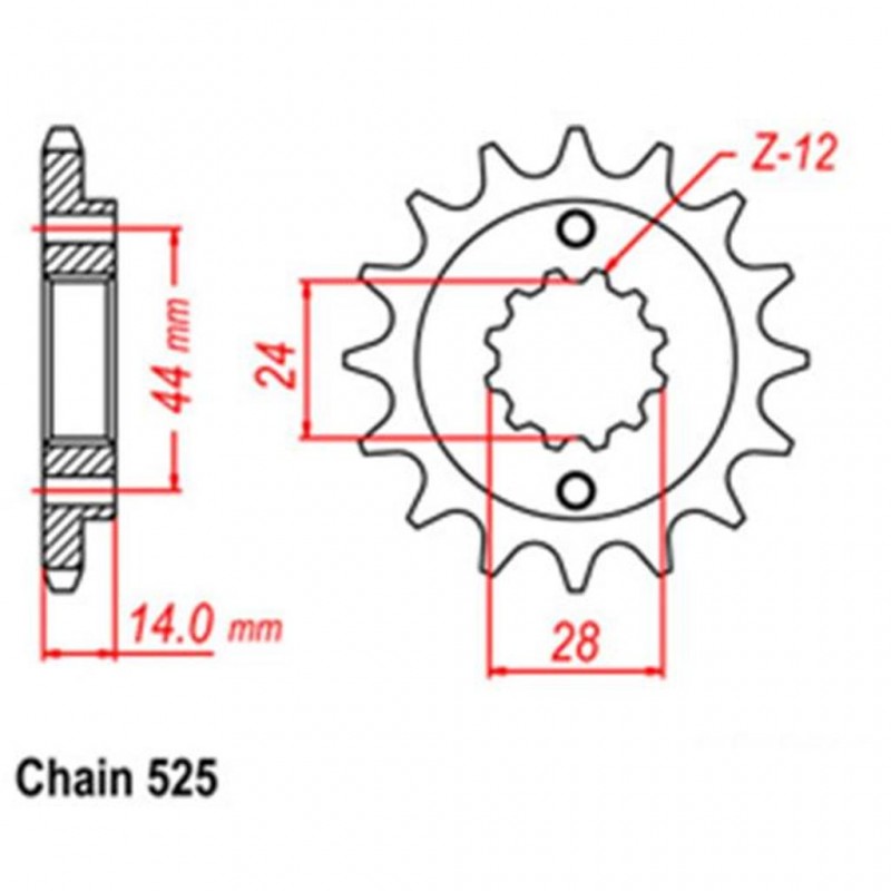Front Sprocket HONDA 525