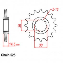 Front Sprocket HONDA 525