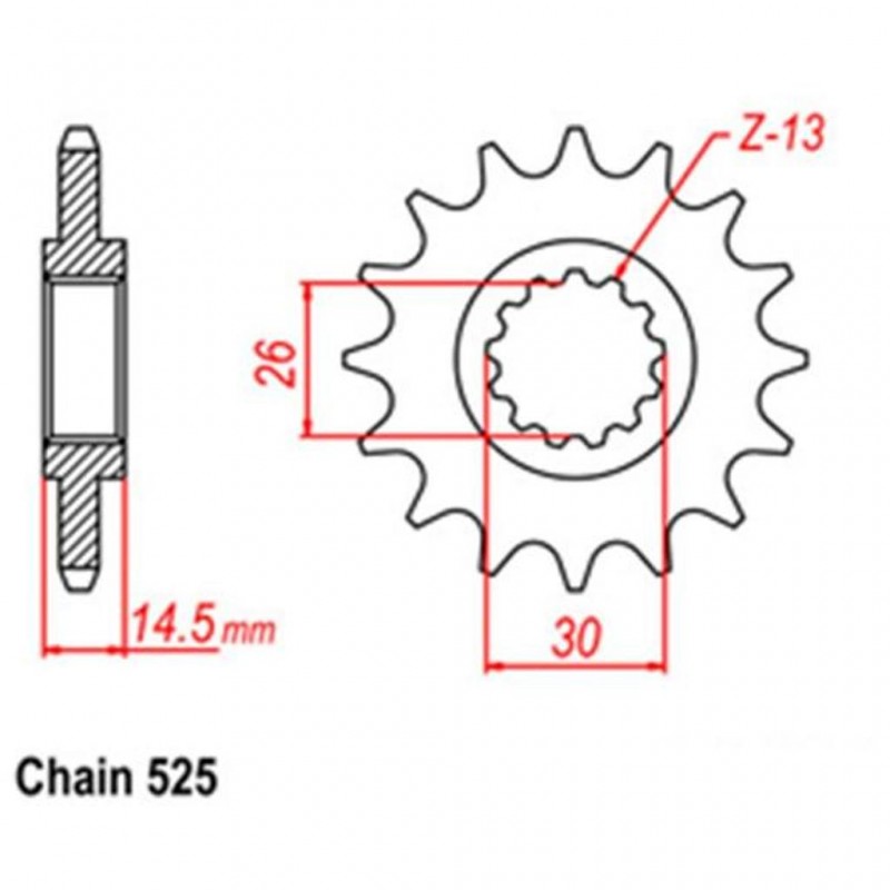 Front Sprocket HONDA 525