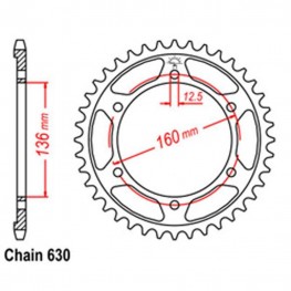 Rear Sprocket KAWASAKI 630*