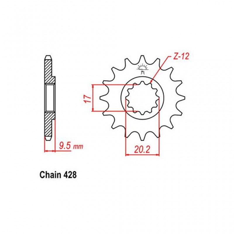 Front Sprocket KTM 428