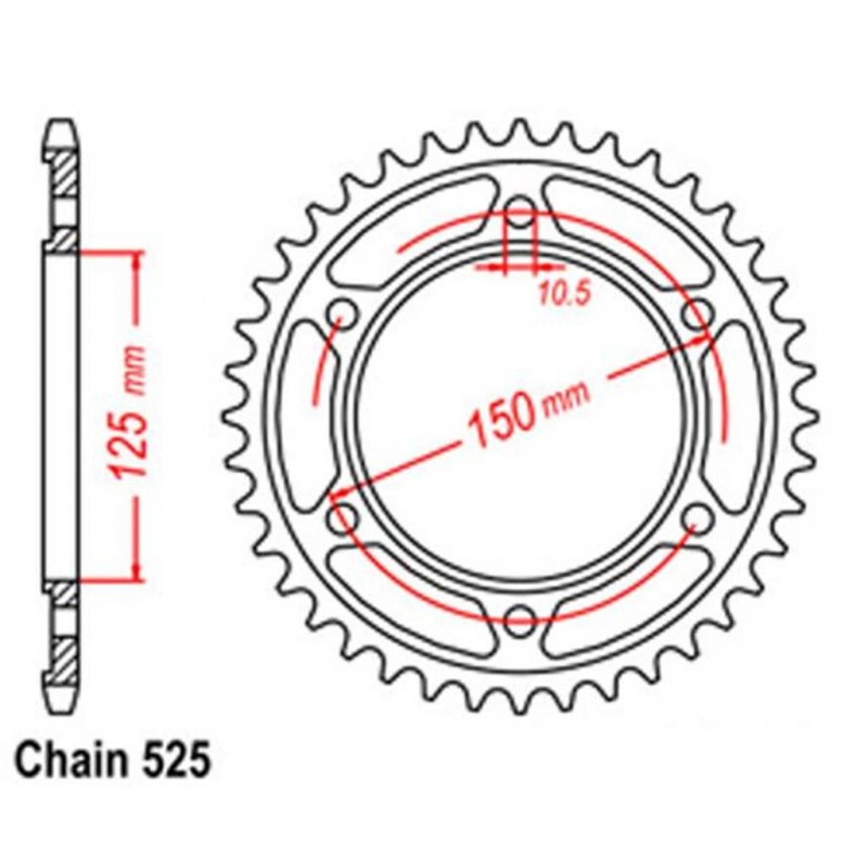 Rear Sprocket KTM 525