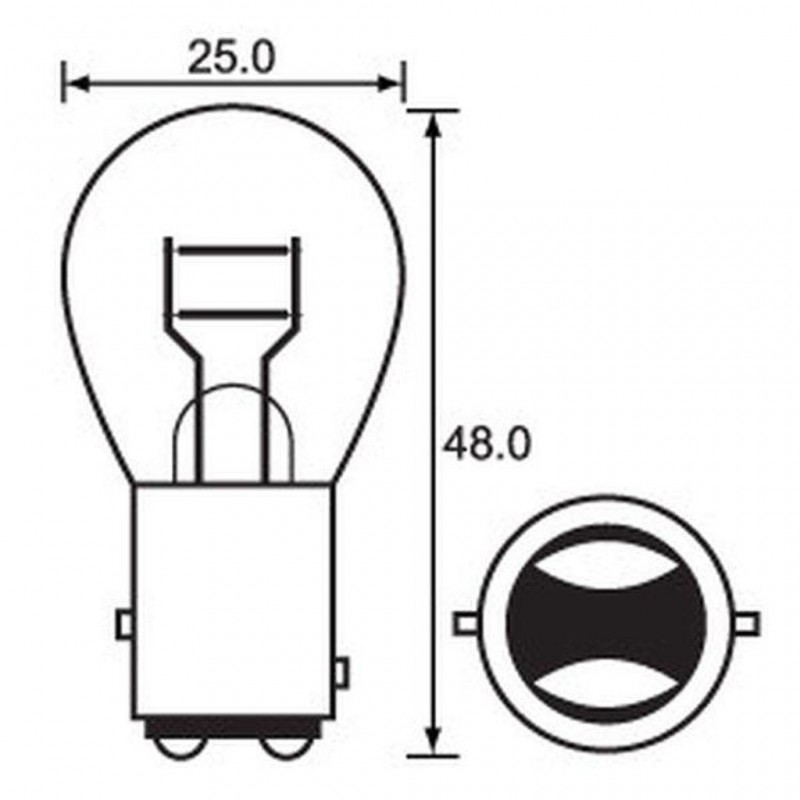Bulb 6V 21/5W Stop/Tail (10)