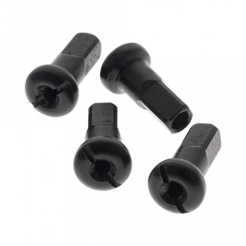 SPOKE Nipple Alloy Front Black 9G