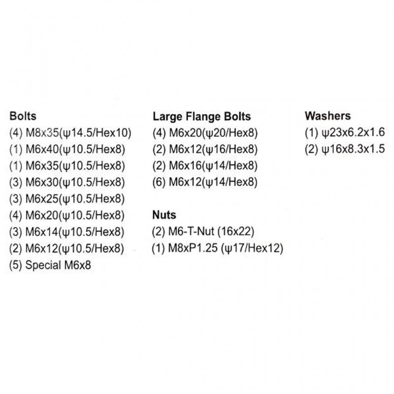 States MX Track Pack Bolt Kit Off Road YZ/F 51pc