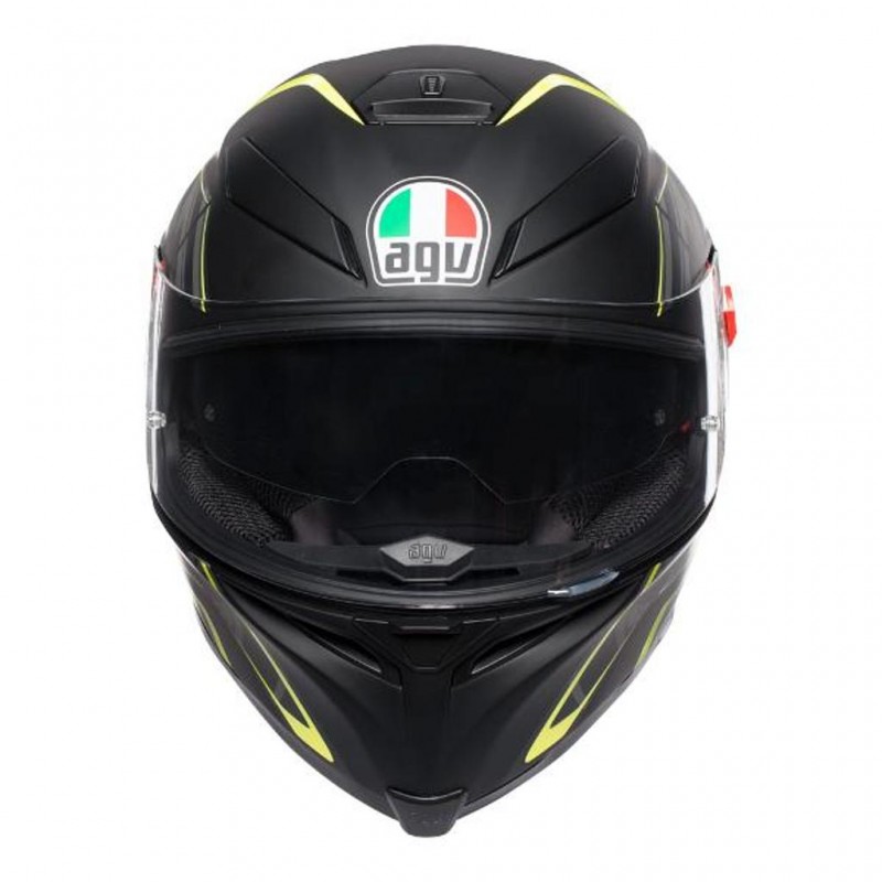 AGV K5 S Tornado Matt Black/Yellow Fluo