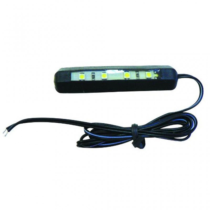 Number Plate Light 4 LED 12V 62x14x5 (stick on)