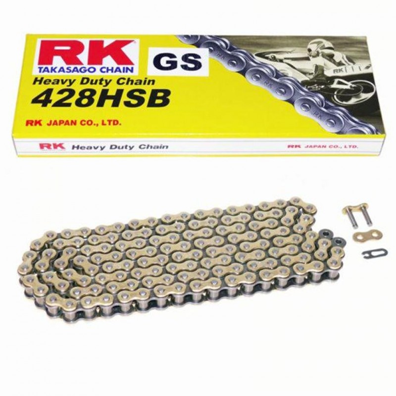 RK 428H x136L 428HSB Heavy Duty Chain Gold
