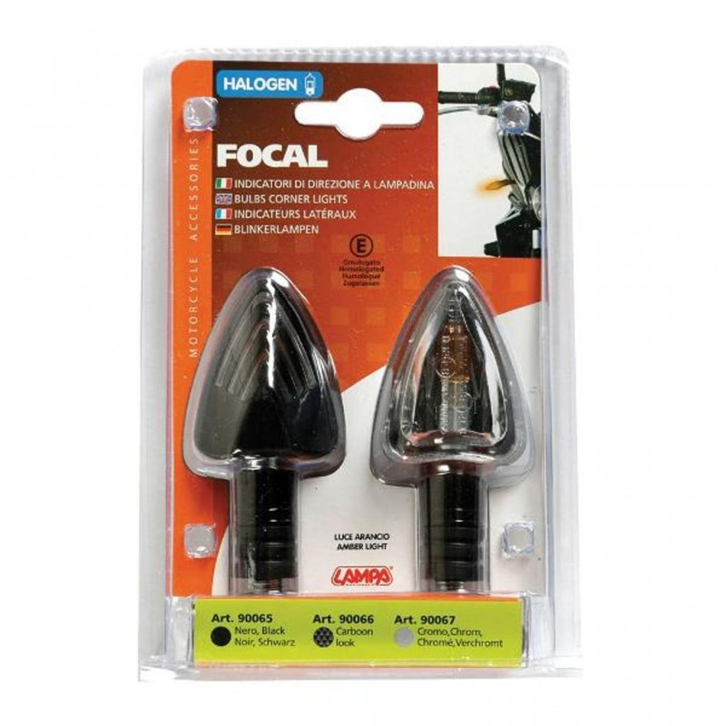 LAMPA Indicator Set HAL FOCAL 78x37mm Black