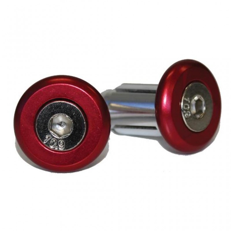Handlebar Ends Alloy 30mm Red