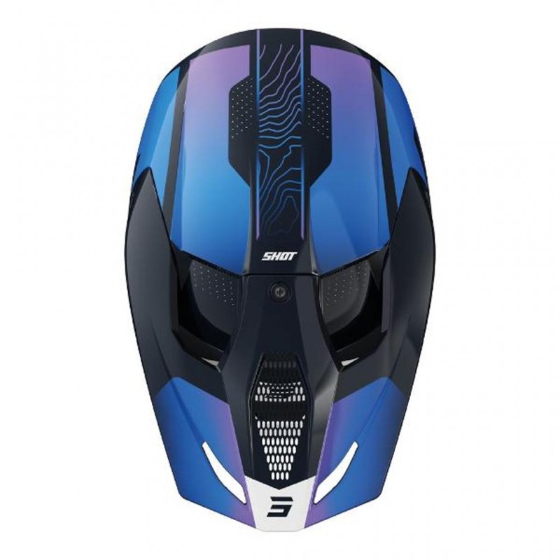 SHOT Kids Helmet Furious Apex Glossy Blue