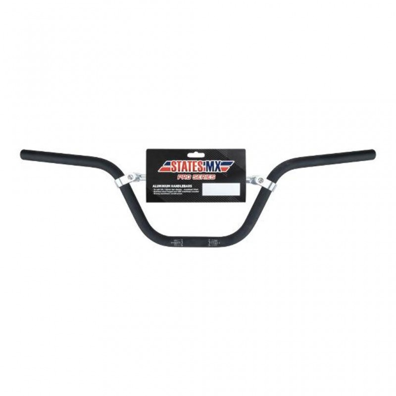 STATES MX Handlebar Pro Series Mini MX Bend Alloy Black