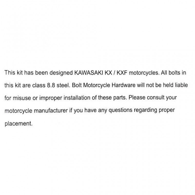 States MX Track Pack Bolt Kit Off Road KX/F 51pc